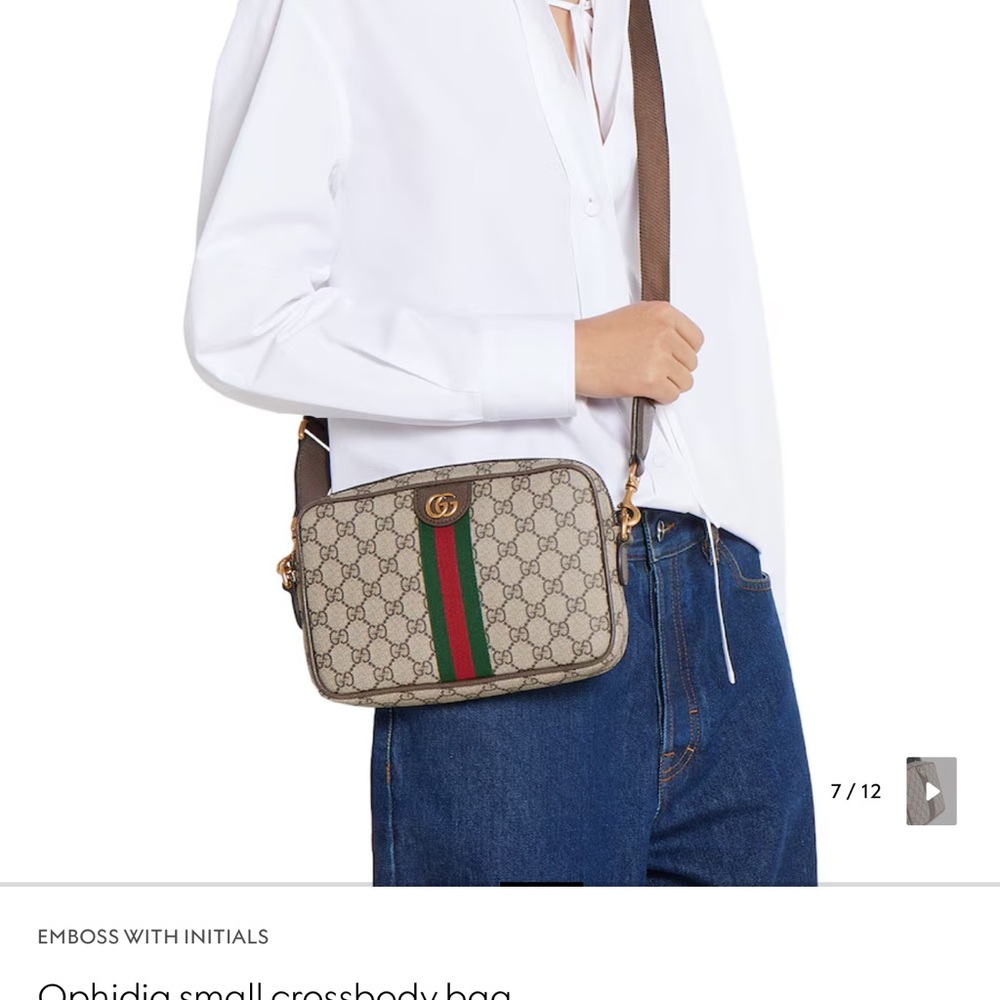 Gucci Beige and Brown Crossbody Bag